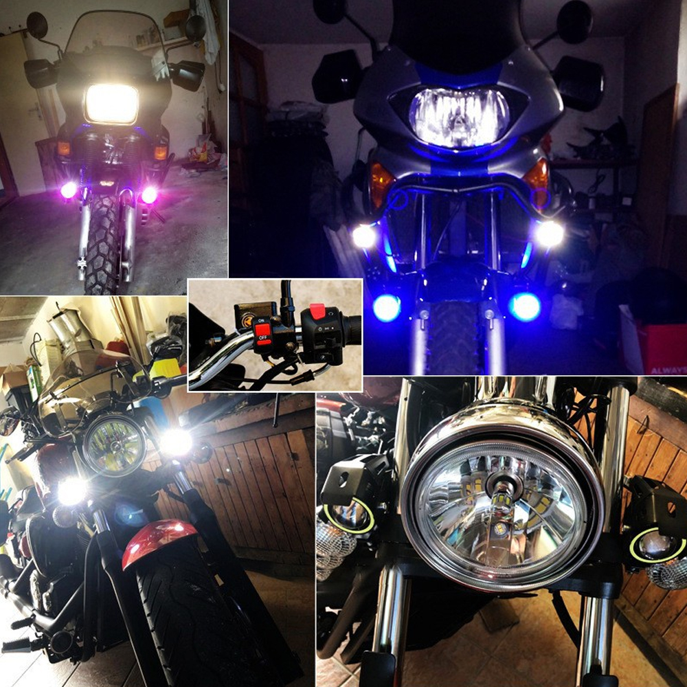 New Motorcycle electric car lamp U7 laser gun angel eye lens LED headlight 15W