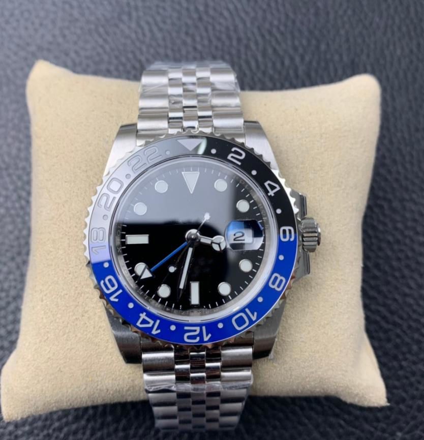 ZP Herrklocka GMT II-126710 Batman 17-färg 40mm keramisk klocka Ring Luxury Men's Mechanical Automatic Movement Wrist Watch With Original