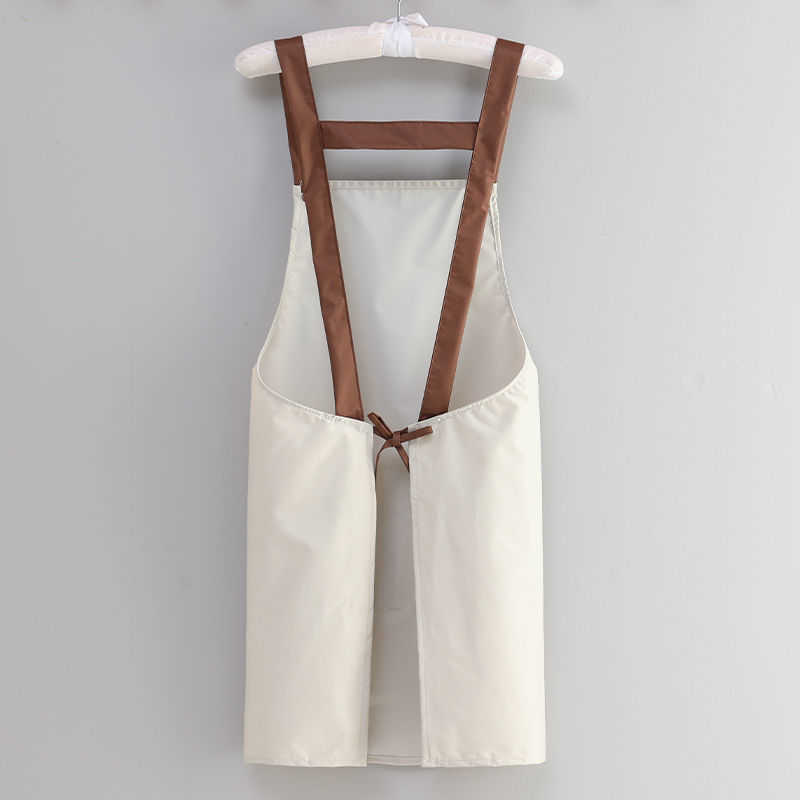 Nieuwe mode keukenschort vrouwen werkschort mannelijke chef-kok restaurant bar barbecue winkel coffeeshop schoonheid nagel studio uniform keuken L230620