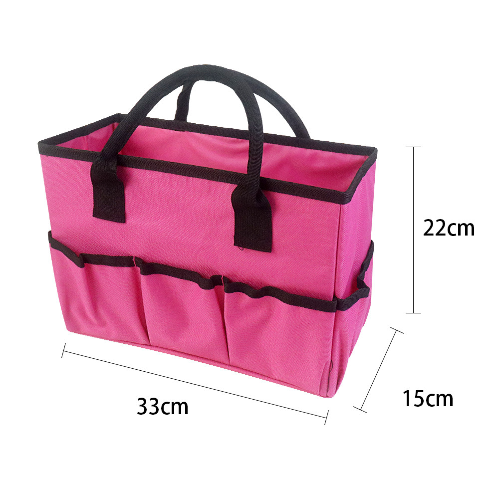 Bolsa de ferramentas de jardinagem resistente com 5 bolsos bolsa de professor Bolsa de jardinagem para jardineiro Bolsa de jardinagem interna e externa Organizador doméstico Suporte para kit de ferramentas de jardinagem