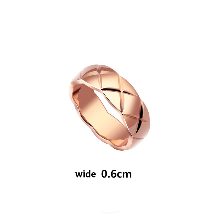 2023 Heiße Modemarke 316L Edelstahl Schraube Liebe Finger CH Ring für Frau Mehrfarben Vergoldung 0,7 cm und 1 cm breit Liebhaber Schmuck