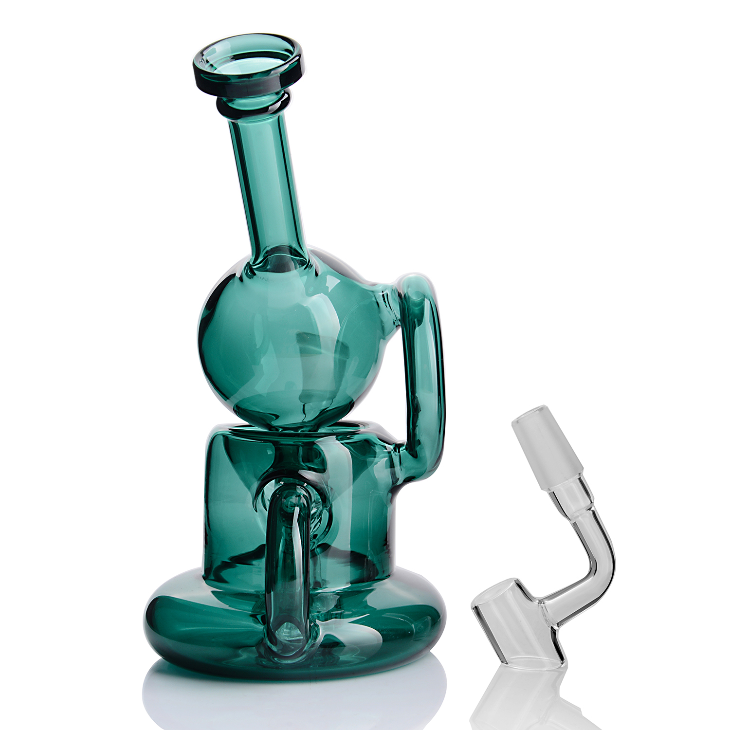 Cam Bong Su Boru Fablar Fab Yumurta Recycler Yağ Teçhizatı Dab Teçhizatları 14.4 Eklem Baloncukları