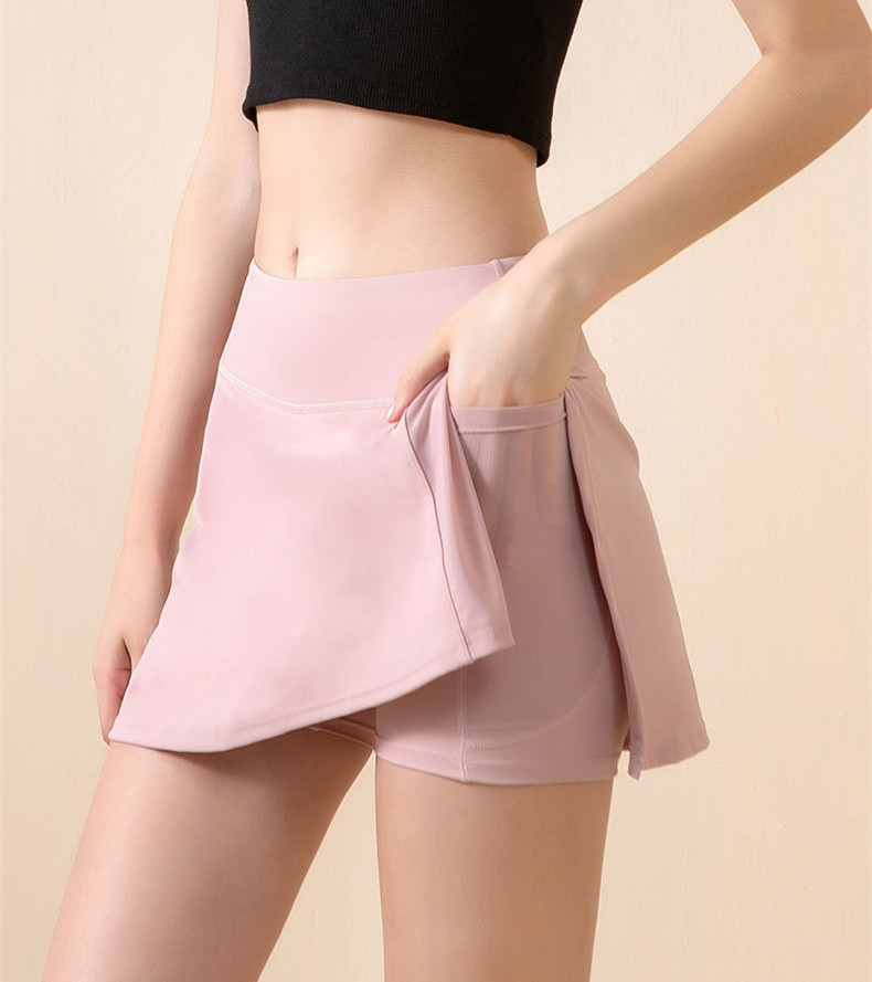 lu Summer New Styles Tennis Golf Badminton Fitness Exercise Short Saia Respirável Laika Tecido Sexy High Elasticit FSLS2100-SK