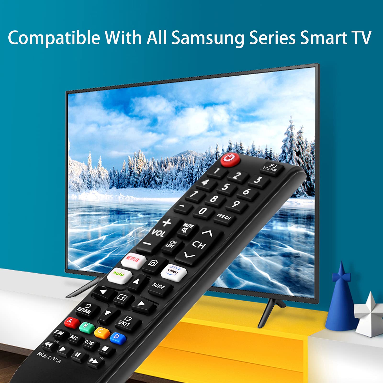 Telecomando universale più nuovo tutti i telecomandi TV Samsung Compatibile con tutti i modelli di Smart TV 3D LCD LED HDTV Samsung BN59-01315A