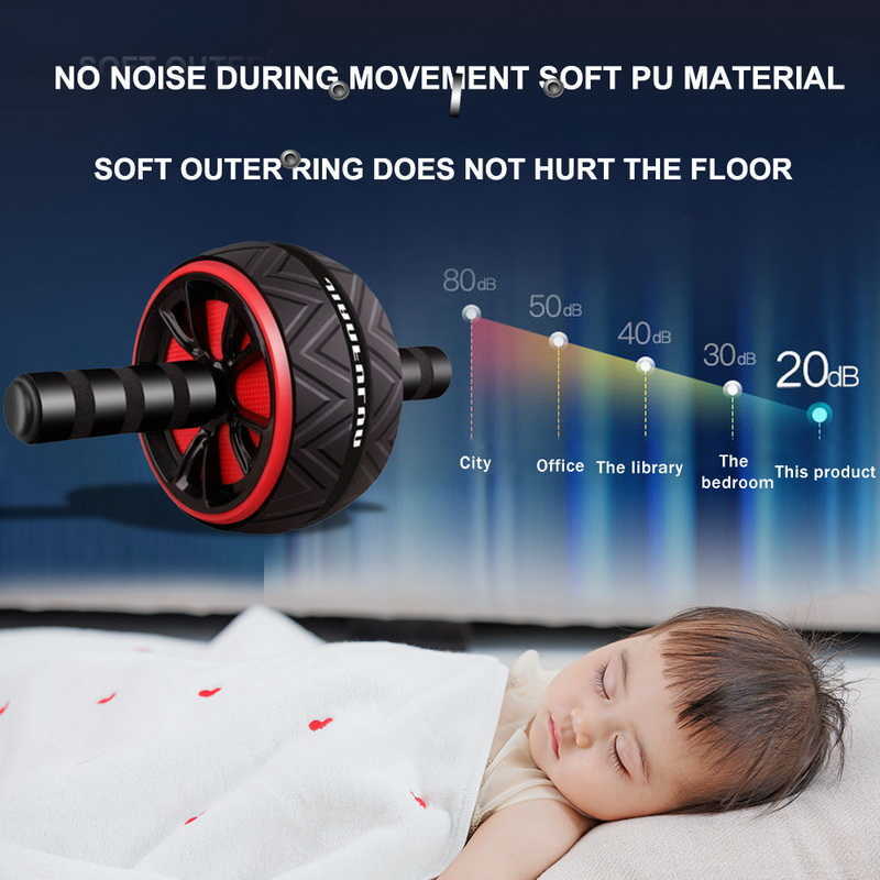 Ab Rollers Healthy Belly Wheel Household Automatic Rebound Fitness Equipment Divine Tool for Men and Women's  Wheel Silent Exercise HKD230718