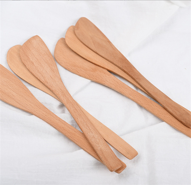 Cuchillo de madera para mantequilla, esparcidor de mermelada de queso, herramientas para cocina JL1602