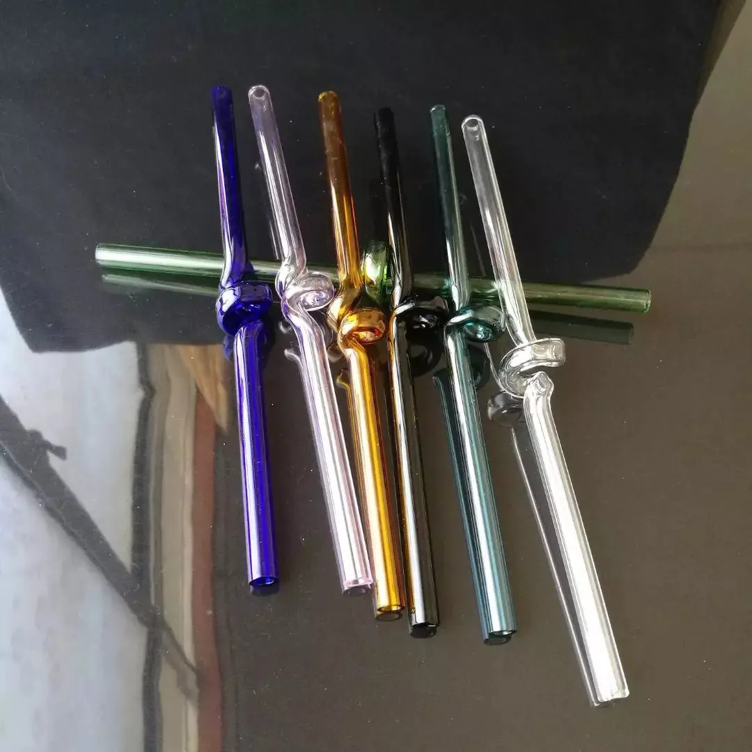 Color spiral glass straw , Water pipes glass bongs hooakahs two functions for oil rigs glass bongs