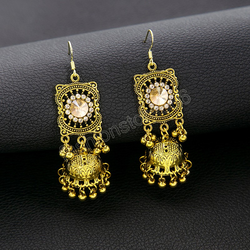 Vintage géométrique strass collier boucles d'oreilles anneau pour les femmes mariage mariée rose cubique zircone cristal bijoux ensembles 2023 nouveau