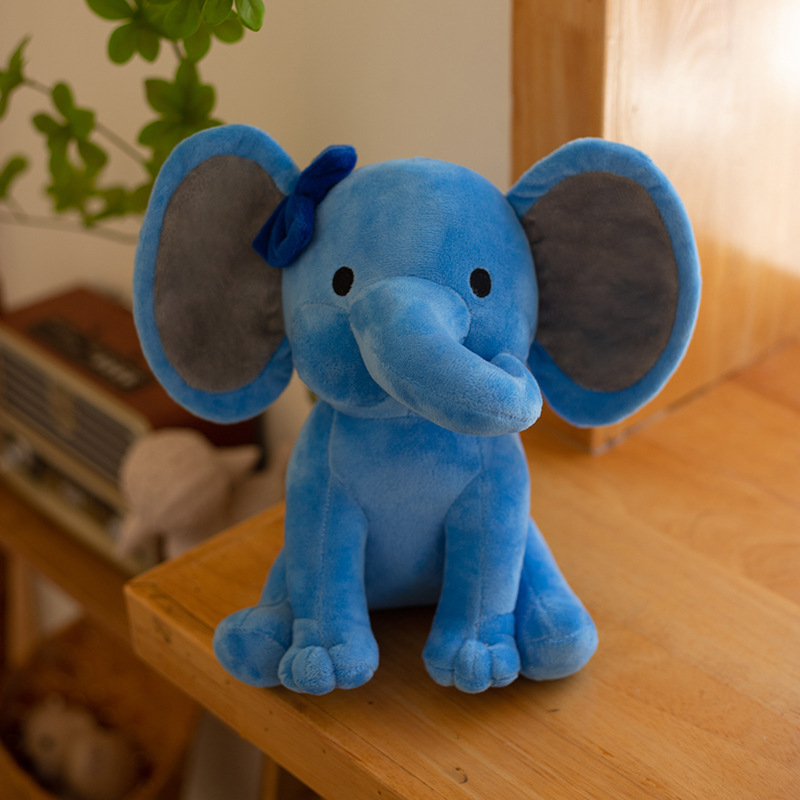 Super mignon éléphant peluche poupée bébé dormir éléphant apaiser doux oreiller enfants cadeau d'anniversaire poupée