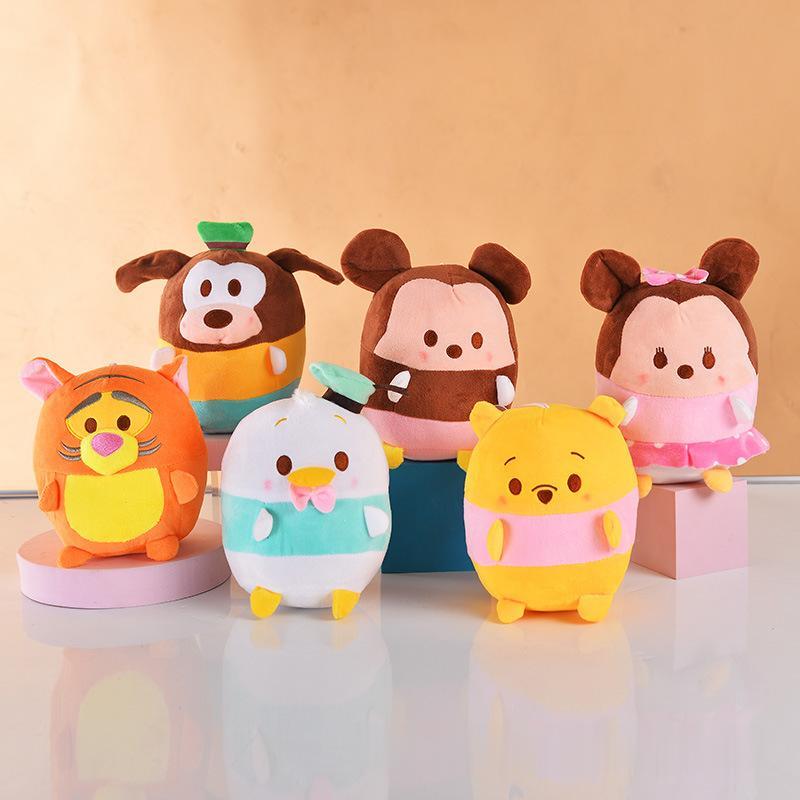 Wholesale cute round animal plush playmate Children's games Playmate holiday gift room decoration