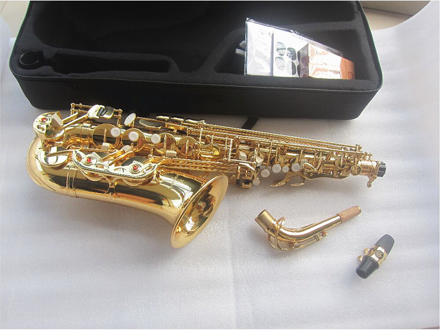 New Alto Saxophone A-992 E Flat Super Professional Musical Excles Sax مع ملحق Case