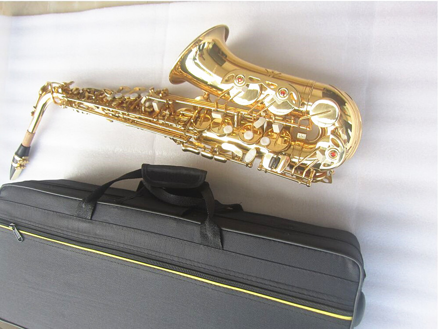 Neues Altsaxophon A-992 E Flat Superprofessionelles Musikinstrumente-Saxophon mit Kofferzubehör