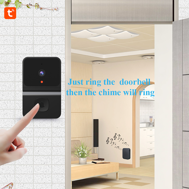 T23 T3 TUYA Electronic Wireless Door Doorbell Wi -Fi Smart Video Doorled Digital Visual Intercom Wi -Fi Door Bell Goolorman камера домашней безопасности