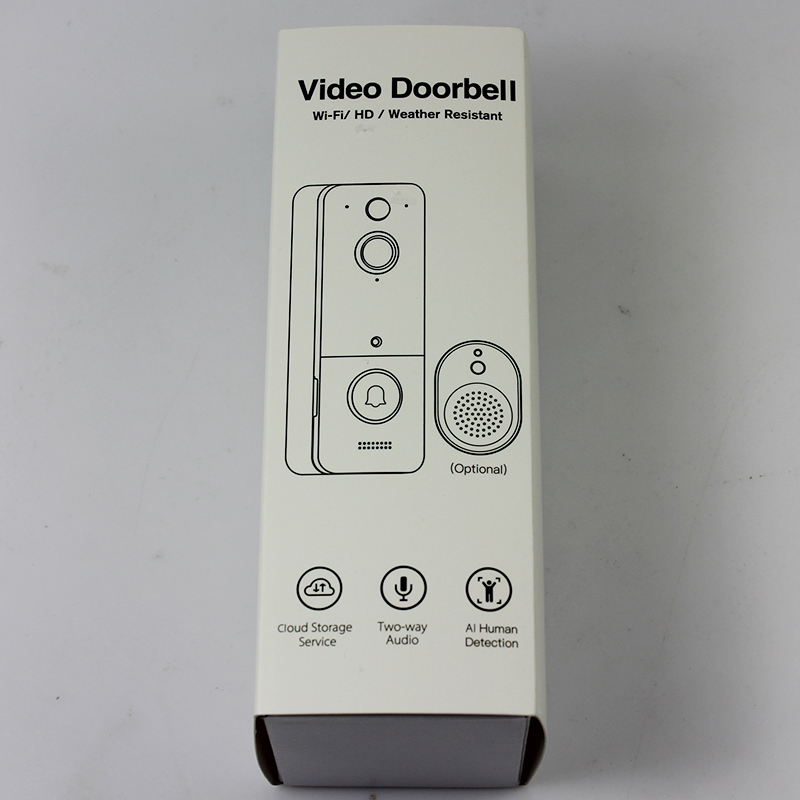 T8 Smart WiFi Video Doorbell Camera 140 graders vidvinkel 1080p Dörrklockkameror Ring Doorbell Wireless Security Intercom med Chime