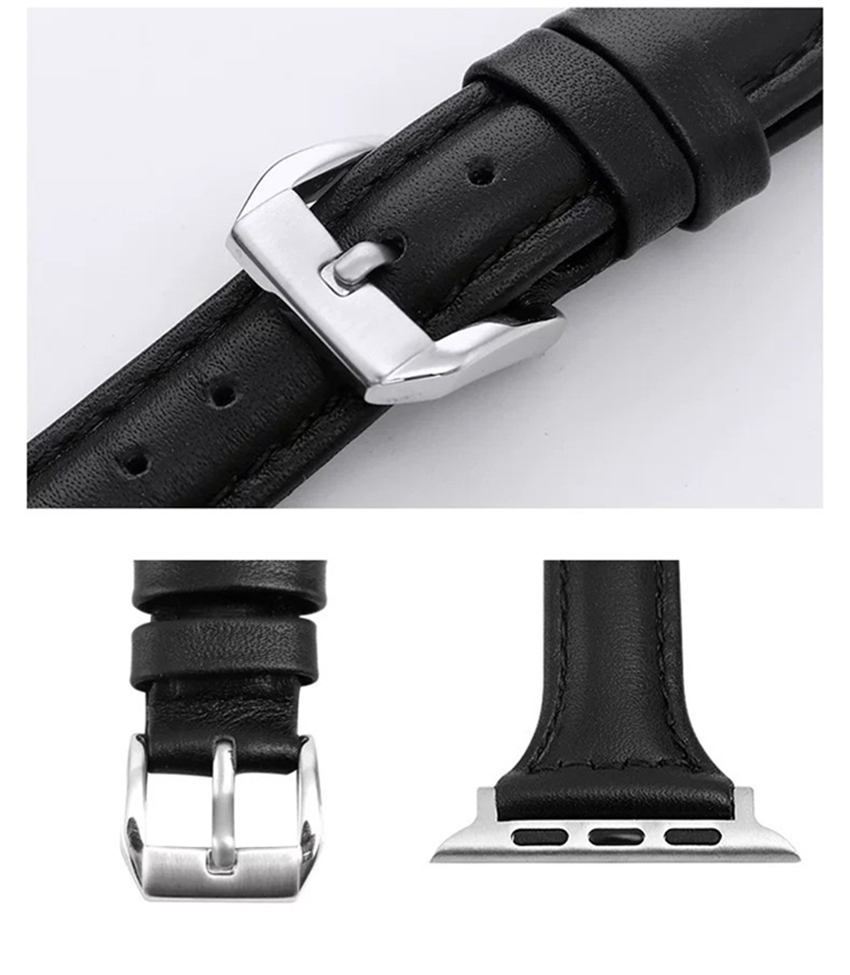 Skórzane paski opaski Smart Watch dla opasek bransoletki obserwowania Apple Watch 38/40/41mm 42/44/45/49 mm