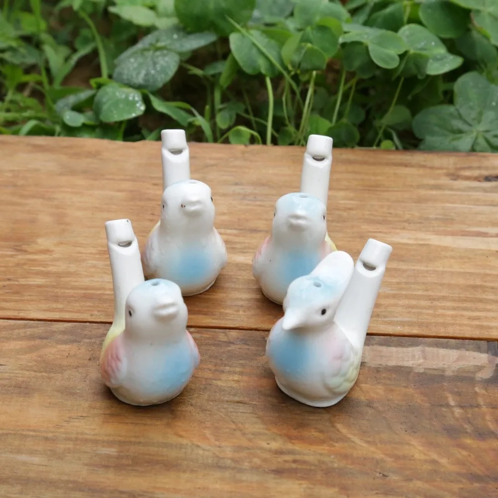 Water Bird Whistle Ceramic Glazed Bird Whistle Peacock Birds Whistle DH944