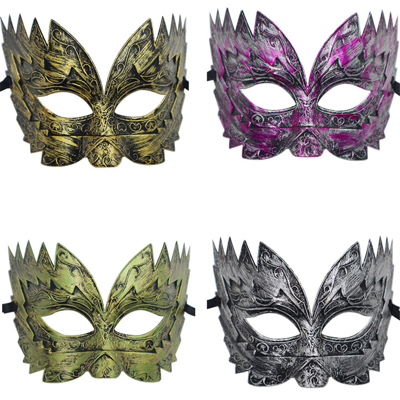 Mardi Gras Masquerade Masks Halloween Carnival Prom Venetian Prince Mancks Half Retro Masquerade Mask