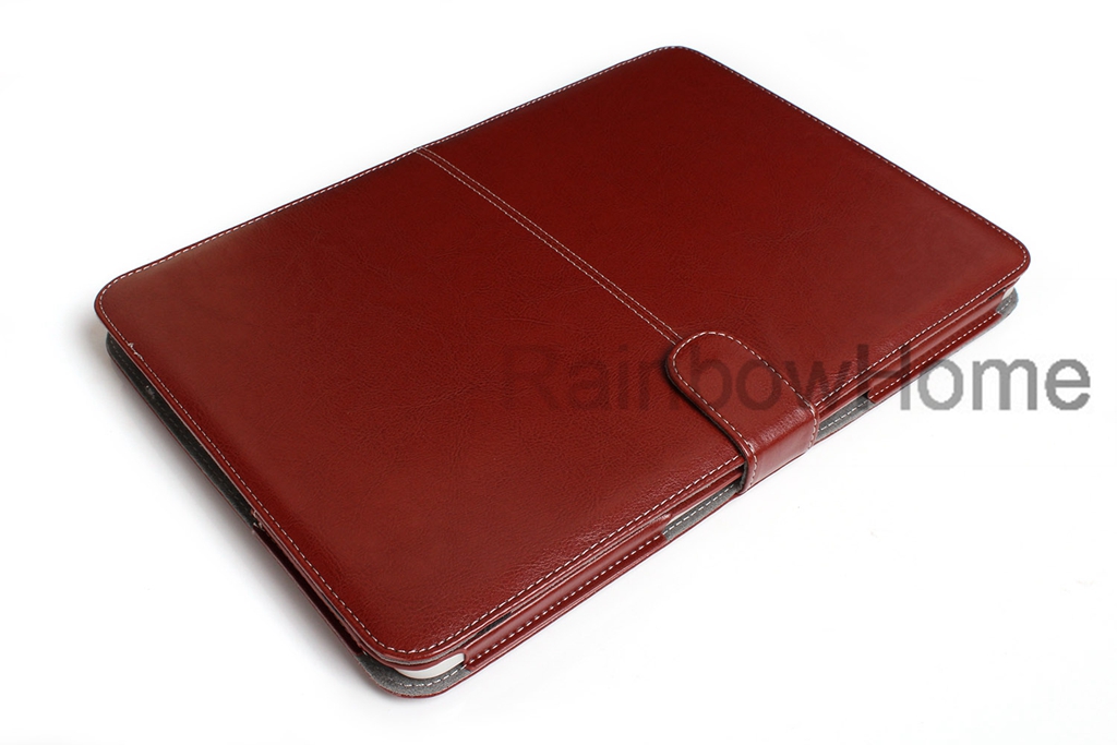 Slim Pu Leather Folio Case Protective Cover för MacBook Air Pro med Retina 12 13 15 16 tum Laptop Protection Folding Falls