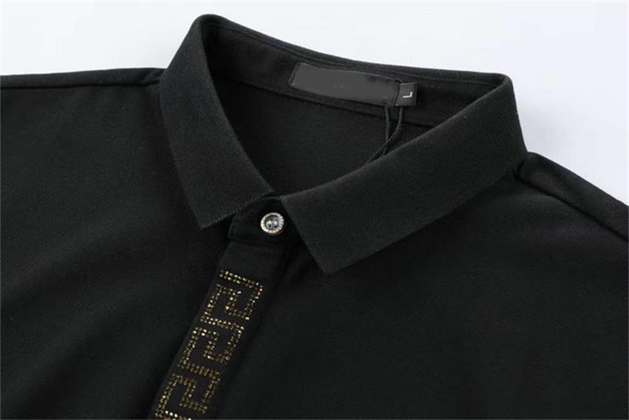 2023 Camicia POLO firmata uomo e donna 2023 estate nuova tendenza bellezza testa stampa jacquard risvolto manica corta T-shirt tide88