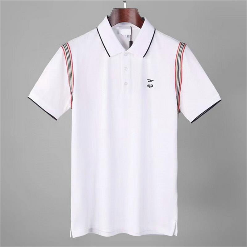 Camiseta masculina de lapela manga curta de alta qualidade polo xadrez masculina camisa casual de moda masculina respirável meia manga