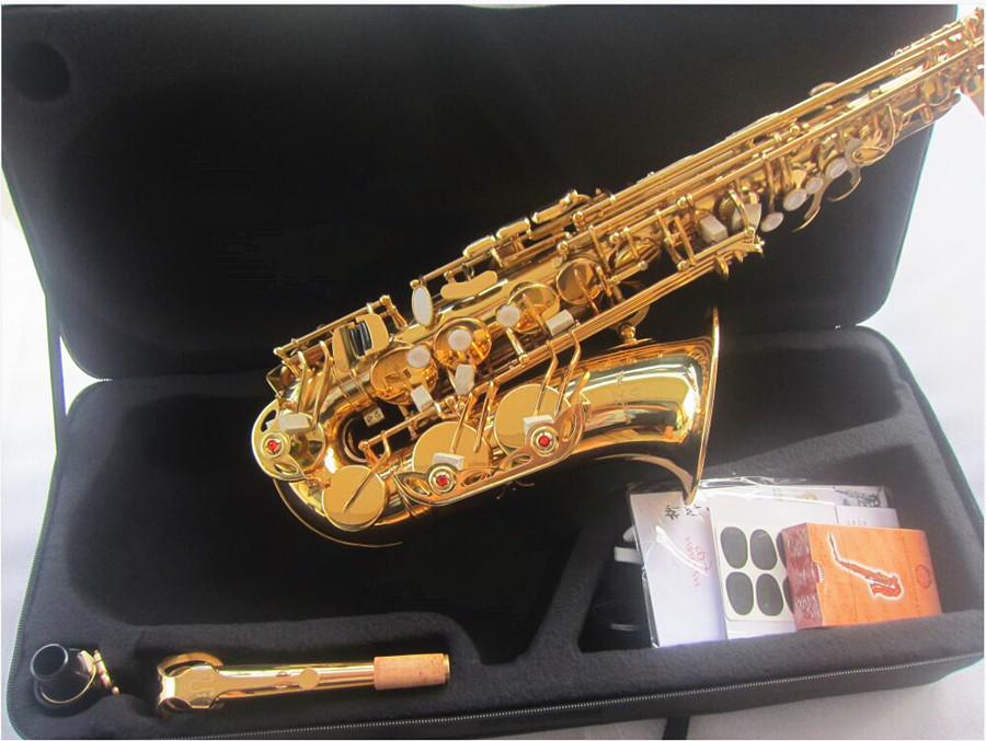 New Alto Saxophone A-992 E Flat Super Professional Musical Excles Sax مع ملحق Case