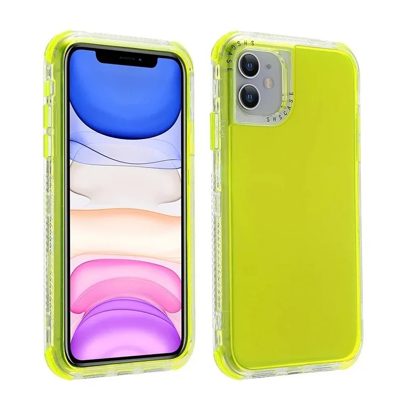Modieuze militaire kwaliteit hoesjes Clear Cover 3inFrame TPU met airbags voor iPhone15 14 13 12 Samsung S24 s23 A05 A05s Heavy Duty schokbestendig hoesje