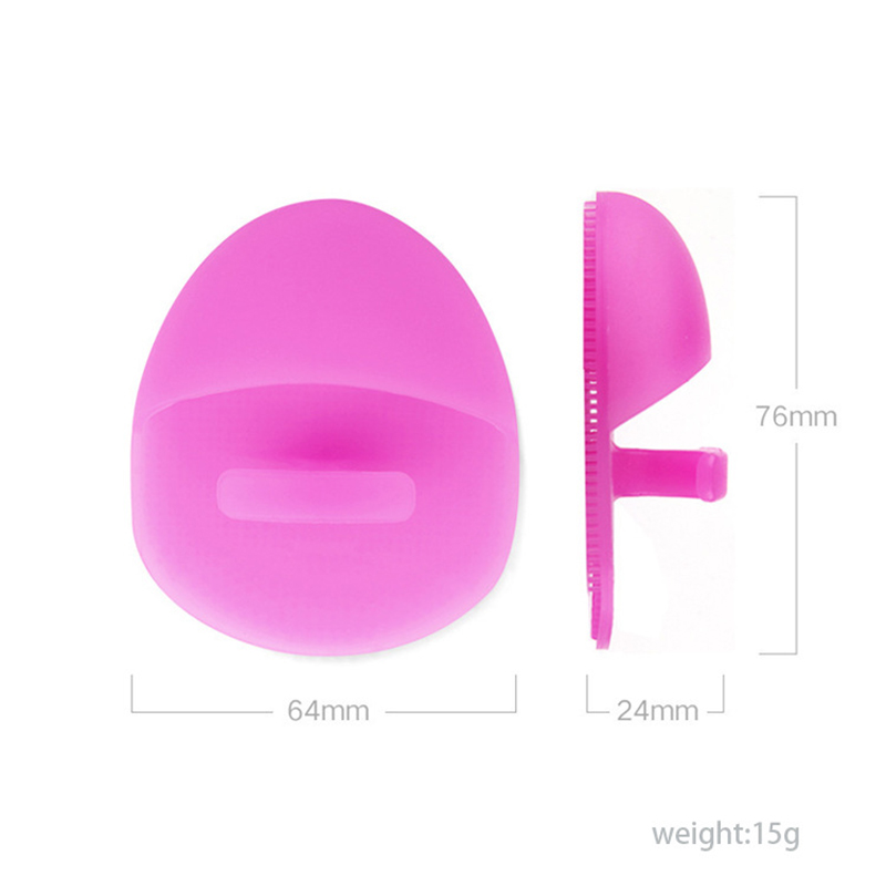 Super Soft Silicone Face Scrubber och Massager Brush Manual Ansiktrengöring Borstar Handhållna tvätt Face Mat Scrubber för känslig, delikat, torr hud