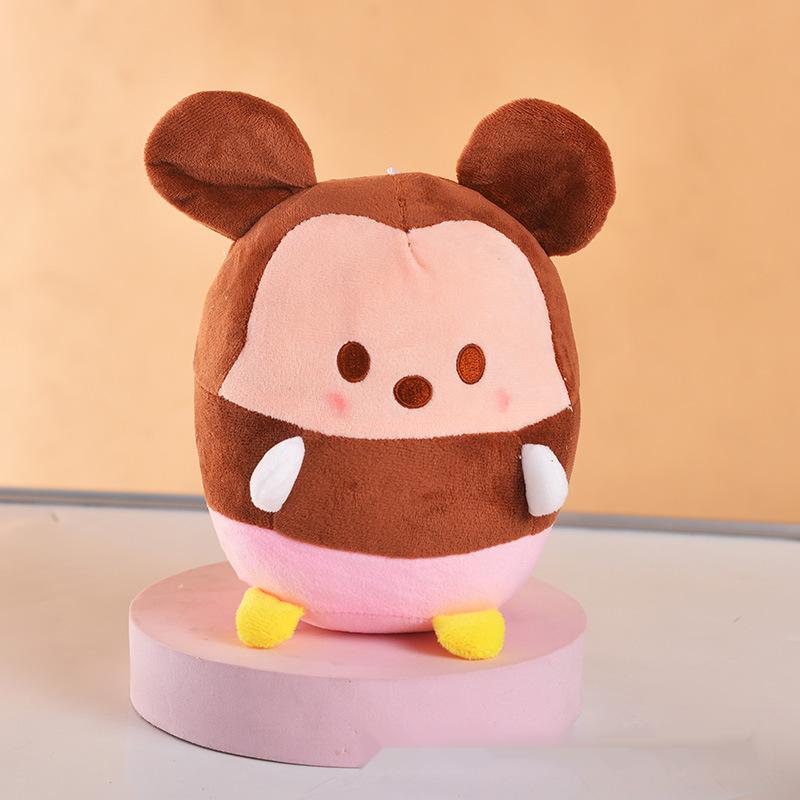 Wholesale cute round animal plush playmate Children's games Playmate holiday gift room decoration