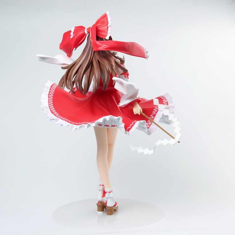 Cartoon-Figuren, 41 cm, Supergröße, japanisches Mädchen, Anime-Figuren, Touhou Projekt, Hakurei Reimu, PVC-Action-Figur, Schreibtisch-Dekoration, Modellspielzeug