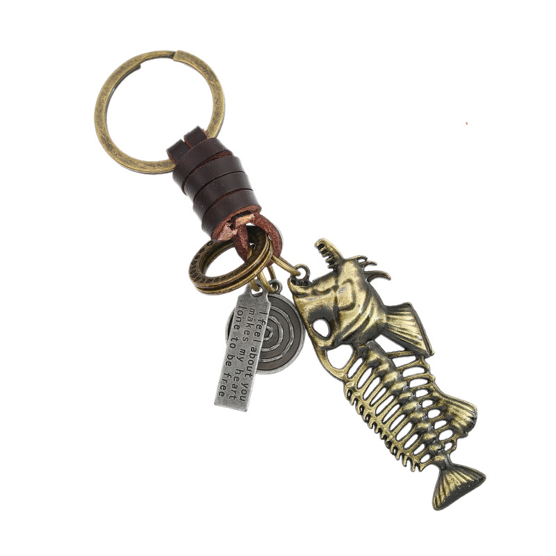 Trendy Geunine Leather Braid Key Chain Car Key Väskor hänge nyckelbehörighet Främjande gåvor Stock