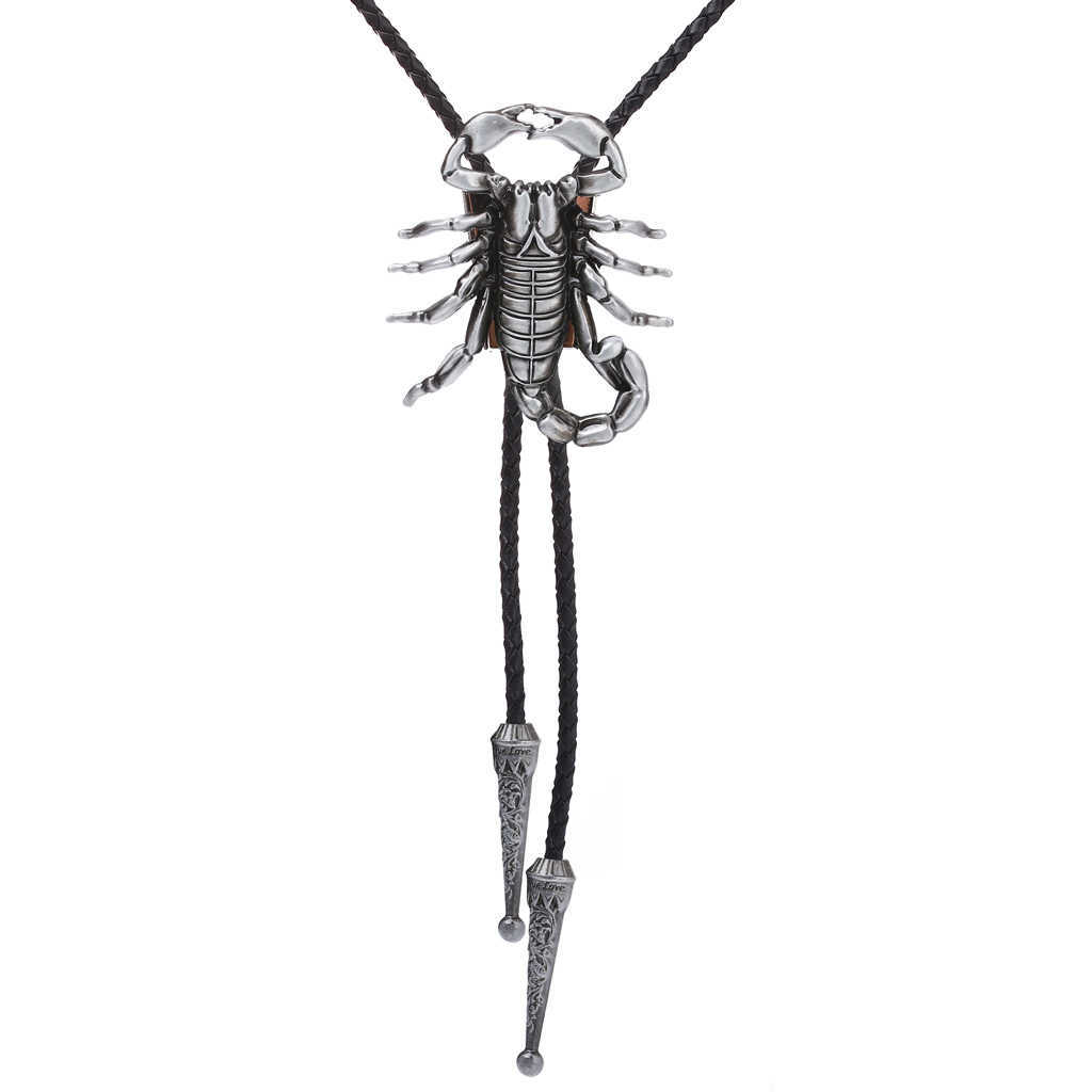 Bijoux personnalisés 3D Bolo Ties scorpion tridimensionnel bolo tie pendentif accessoires de chemise équestre American western cowboy style HKD230720