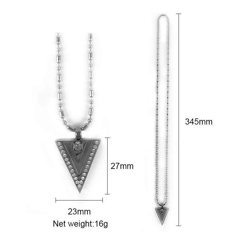 CAMAZ Fashion Jewelry Quantum Energy Pendant Mineral Rostfritt stål hänge halsband för kvinnliga män