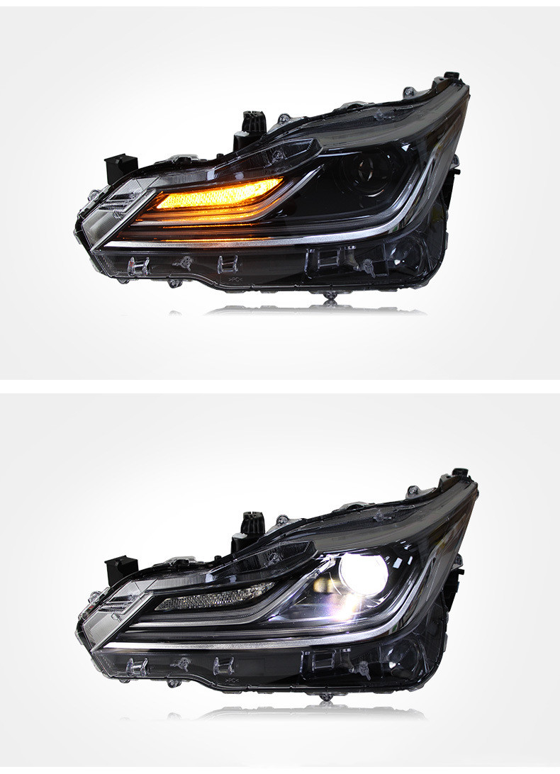 Conjunto de luzes de faróis LED para Toyota Corolla 20 19-20 21 Faróis de sinalização de mudança de streaming modificados