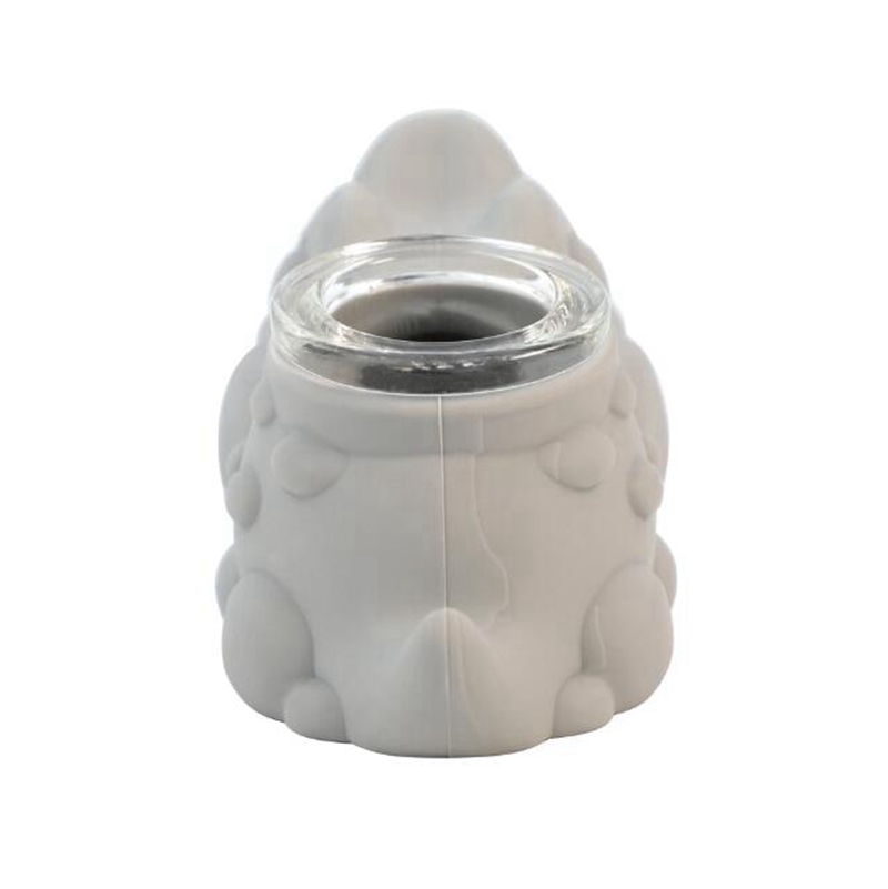 Tuyaux en silicone colorés Innovant Style animal mignon Portable Facile à nettoyer Verre Nineholes Filtre Écran Cuillère Bol Herbe Tabac Porte-Cigarette Fumer À La Main