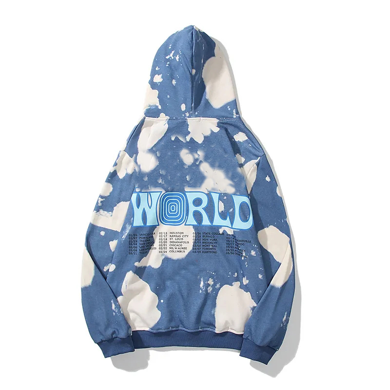 Hoodies Street Fashion Design letter tie dye Losse heren- en damesbadstoftrui voor herfst-wintertrendy sweatshirts