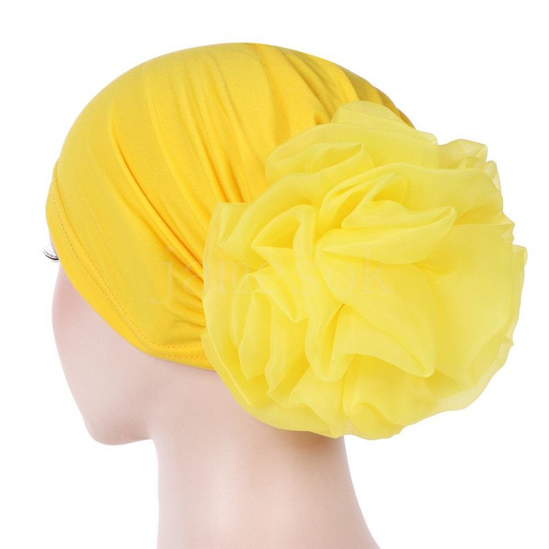 Chapeau indien à fleurs pour femmes, Bonnet extensible, Turban, Bonnet de chimio pour Patients, Bandanas africains, de610