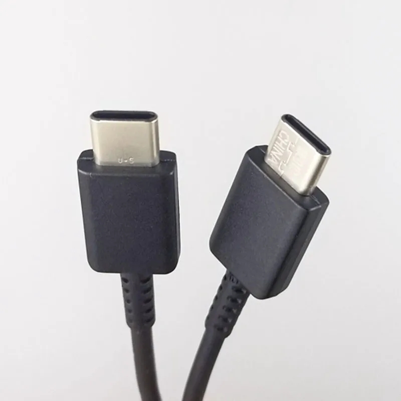 Cavi di ricarica rapida da USB C da tipo C a tipo C di qualità OEM originale da 1 m 3FT Samsung Galaxy S22 S21 S20 S10 S9 S8 S7 note 10 Plus Supporto cavi di ricarica rapida PD