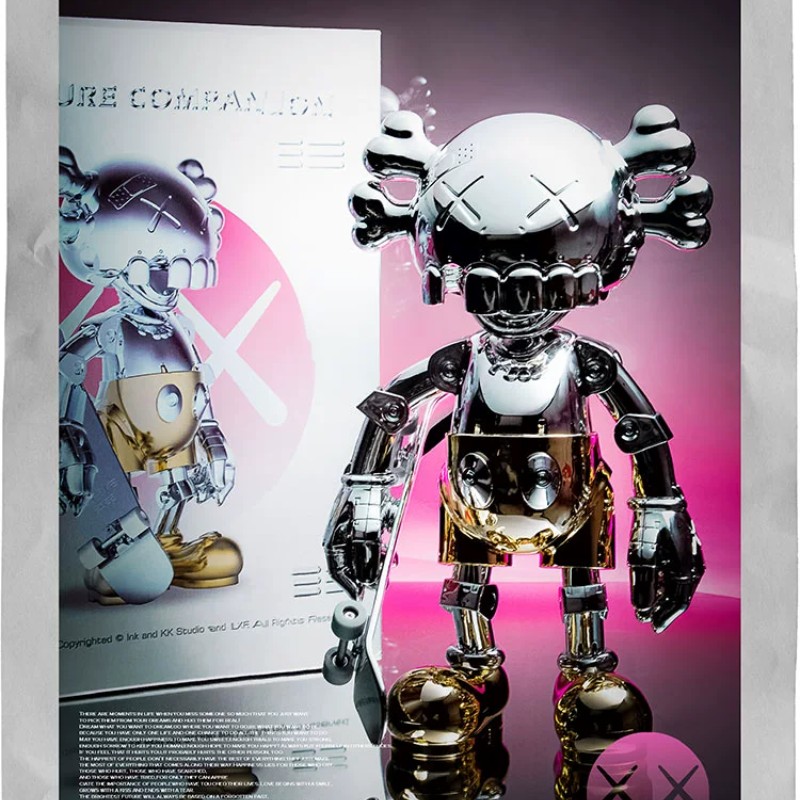 Yeni Spot Hajime Sorayama ortaklaşa adı sınırlı metal mekanik stil figürü masaüstü oyuncak el ile işletilen model oturma odası dekorasyonu 32cm