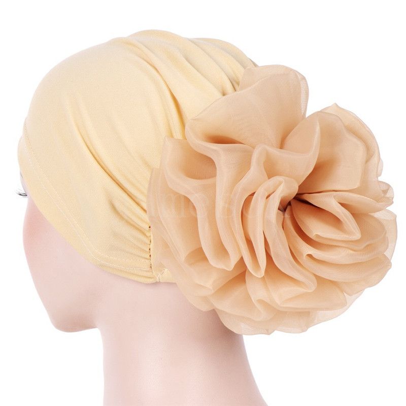 Chapeau indien à fleurs pour femmes, Bonnet extensible, Turban, Bonnet de chimio pour Patients, Bandanas africains, de610