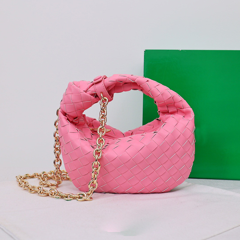 Torba łańcuchowa stałe kolorowe torby na mini tkaninę na ramię pół księżyca skórzana top rączka torba designerska torebka słynna hobos kobiety luksurowe torebki torebki plażowe