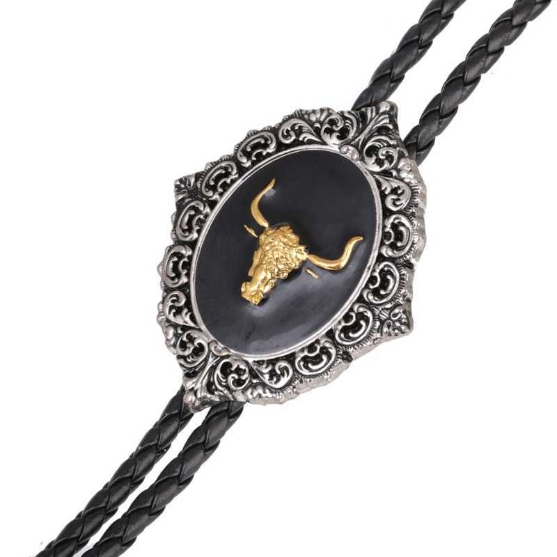 Bolo Ties Bolo Tie for Men Western  Style Necktie with Alloy Horse Head Buckle Decor DXAA HKD230719