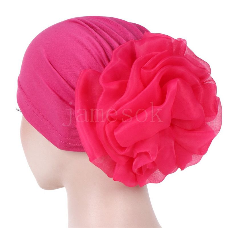 Chapeau indien à fleurs pour femmes, Bonnet extensible, Turban, Bonnet de chimio pour Patients, Bandanas africains, de610