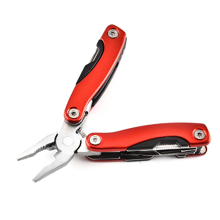 Coltello pieghevole 9 in 1 Pinza multifunzionale Portatile Sopravvivenza all'aperto Utensili manuali in acciaio inossidabile Chiave a bottiglia Pinza File Strumento EDC