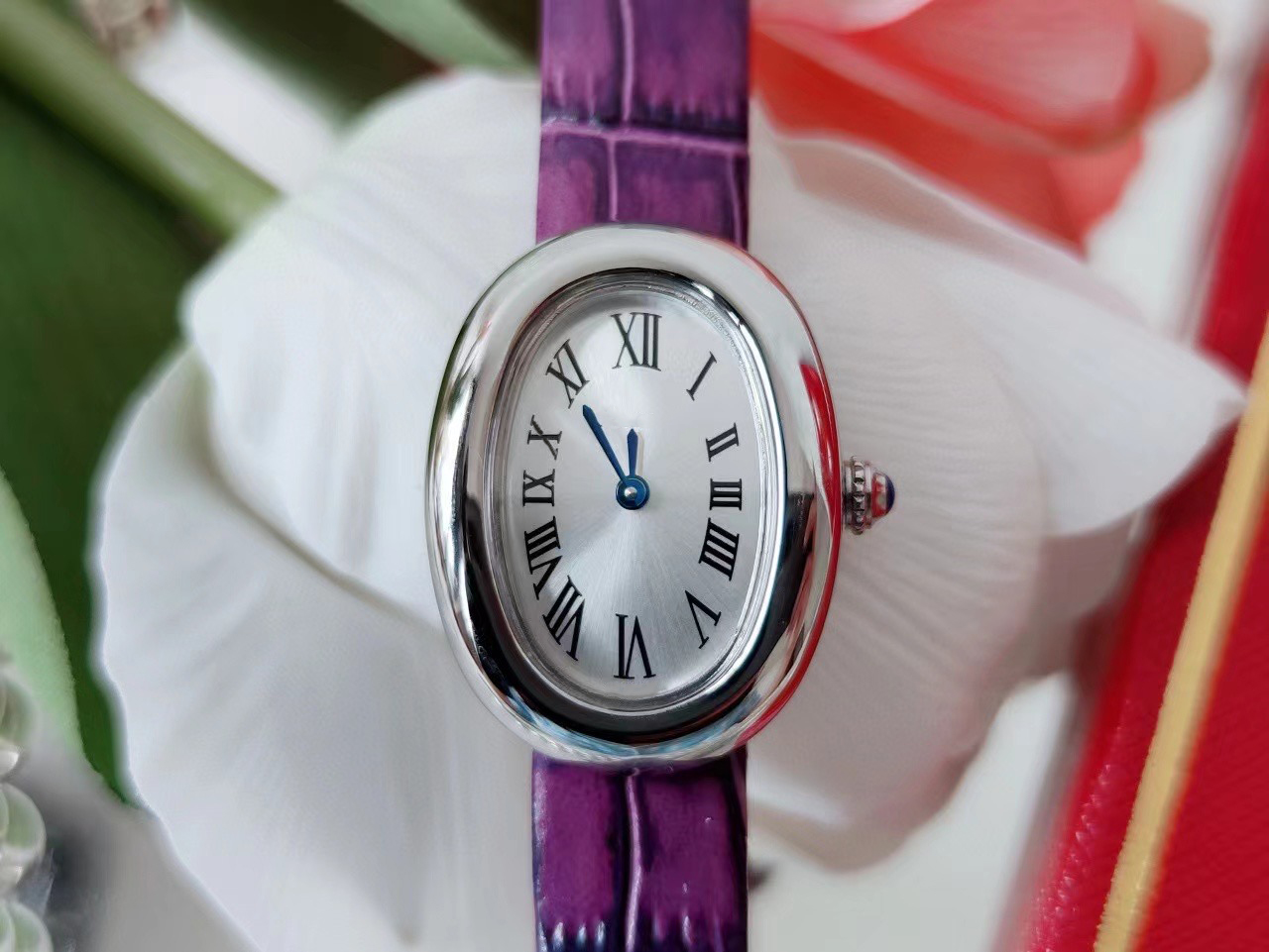 Nuevo reloj de acero con carácter romano de lujo para mujer, reloj multicolor resistente al agua con cristal de zafiro