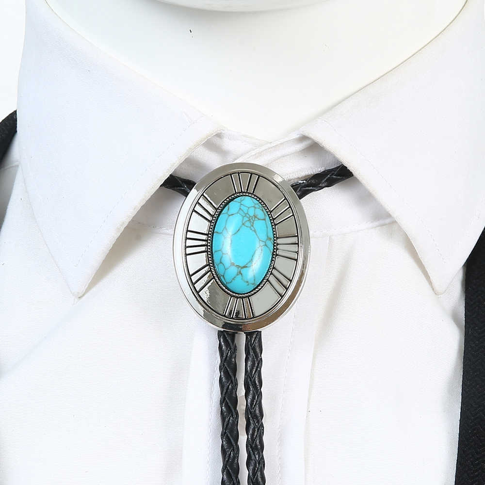 Bolo Ties Western Cowboys Simple Fashion Men British Neckie Leather Rope Bolo Tie Cowgirls Cheapify DropshippingHKD230719