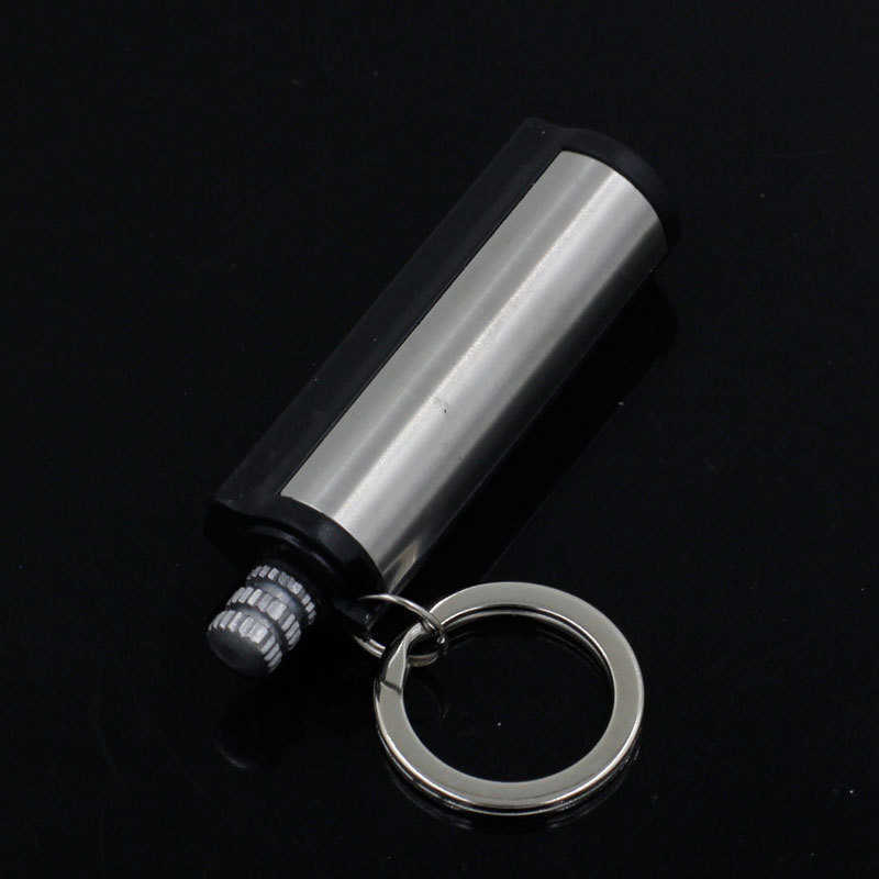 Stainless Steel Keychain Million Matches Lighter Smoke Accessories Cute Outdoor Portable Tobacco RMQS