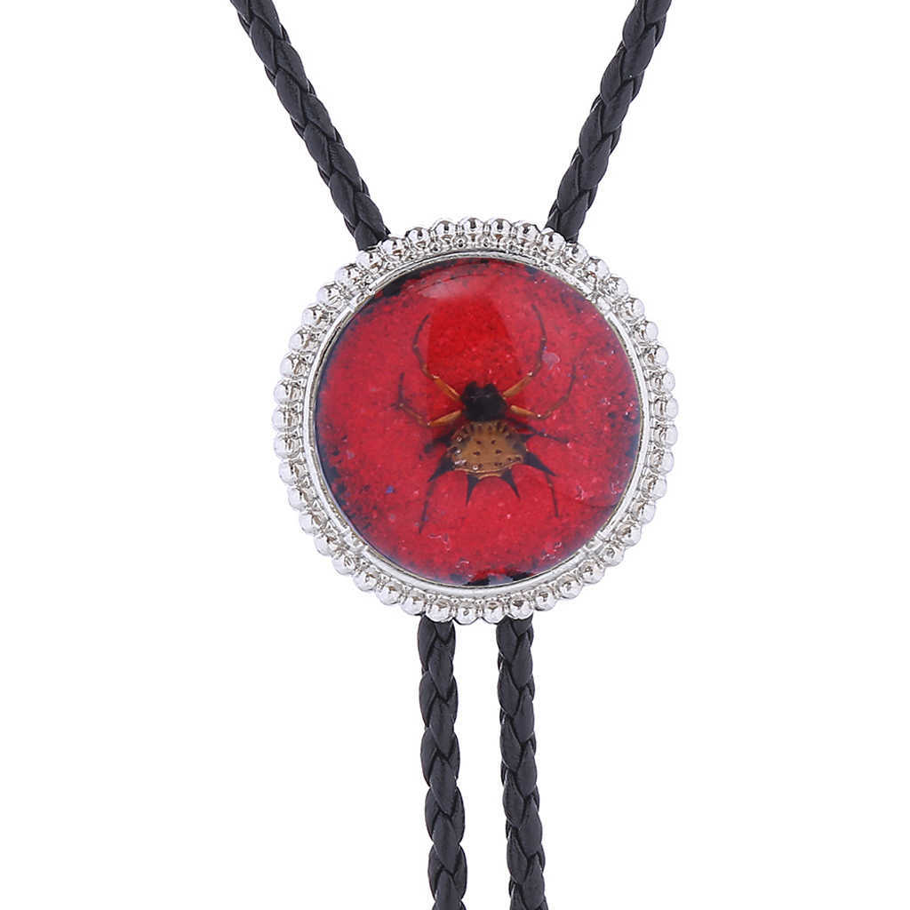 Spersonalizowana biżuteria NOWA BOLO Ties Europejska i amerykańska srebrna pająk bolo Tie HKD230720