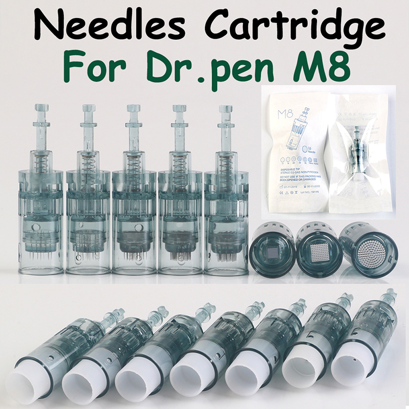 Cartucce a baionetta M8 Dr Pen Microneedle 11 16 24 36 42 Round 3D 5D Nano Professional Derma Pen MTS Microneedling Aghi tatuaggio