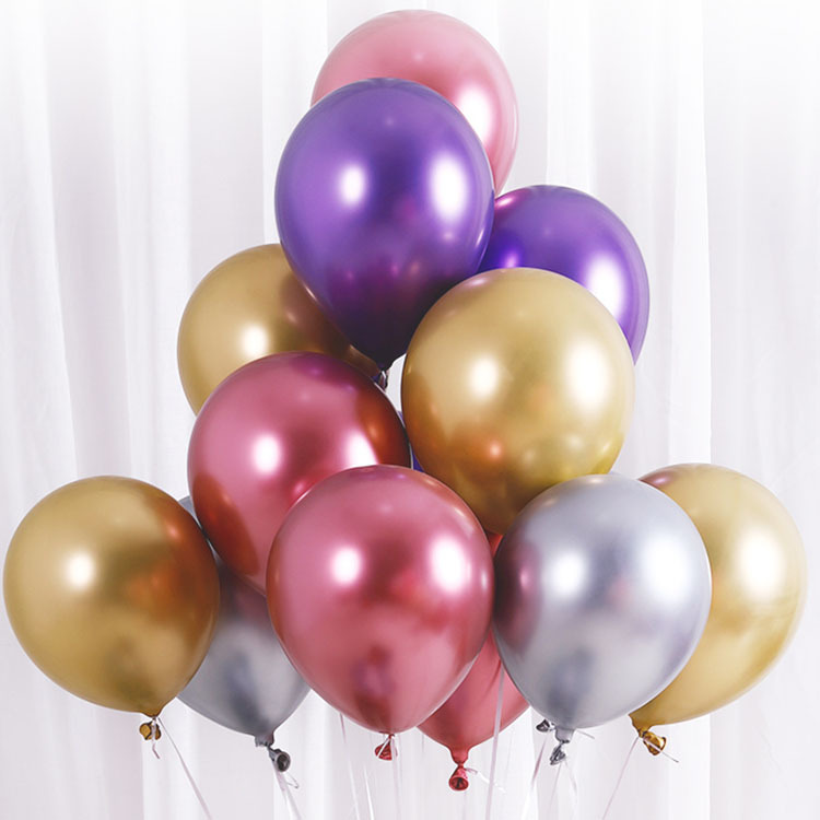 Event and Party Supplies Various Sizes Thickened Metal Balloons Round Latex Balloons Wedding Decoration Festive Balloons