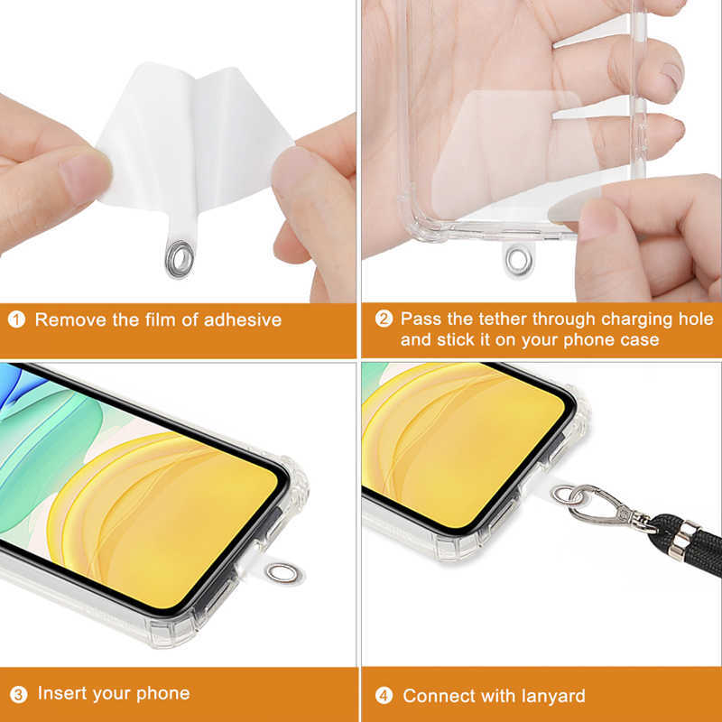 ユニバーサル携帯電話ストラップネックロープストラップ用iPhone 13 Pro Max / Xiaomi / Samsungアクセサリーストラップ電話ハンギングコード